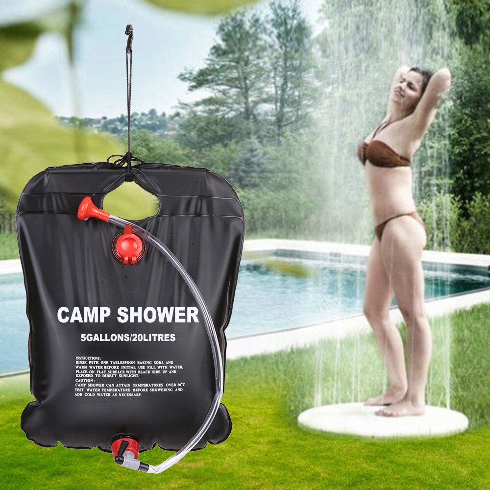 Wasser Tasche Faltbare Solarenergie Beheizt Camping Dusche Tasche draussen Dusche bat Tasche Klettern BBQ Picknick Wasser Lagerung 20/40L