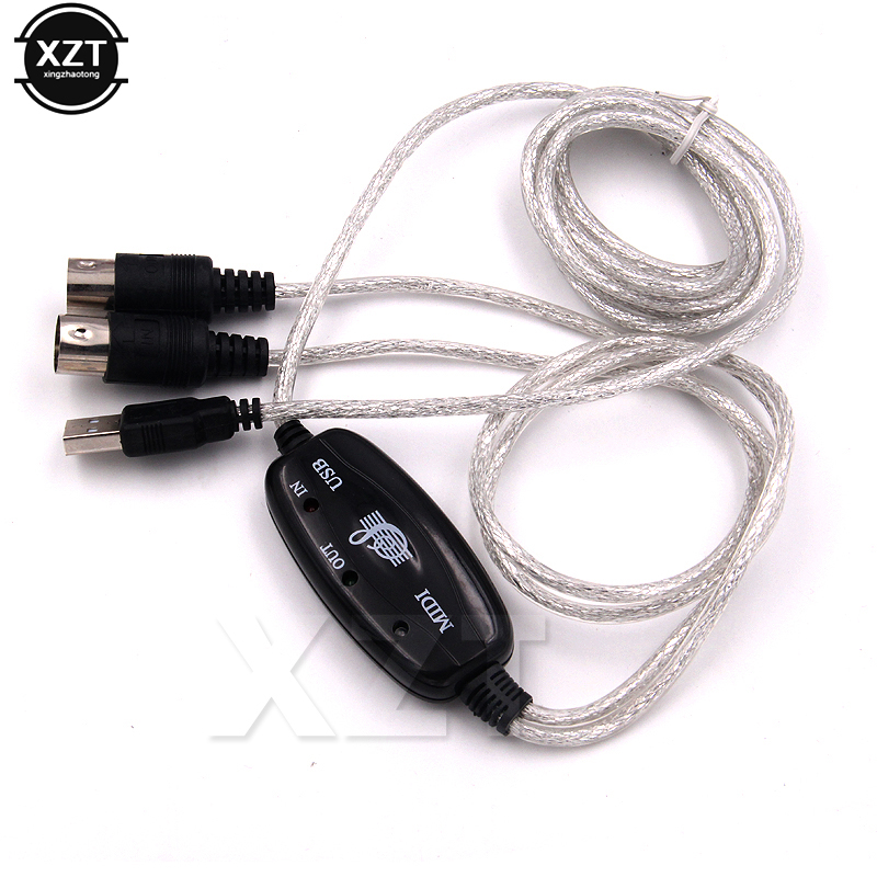 Kabel midi robić konwertera USB w-na zewnątrz profesjonalny interfejs midi audio muzyka na klawiaturę PC na fortepian elektryczny adapter bębna: Default Title