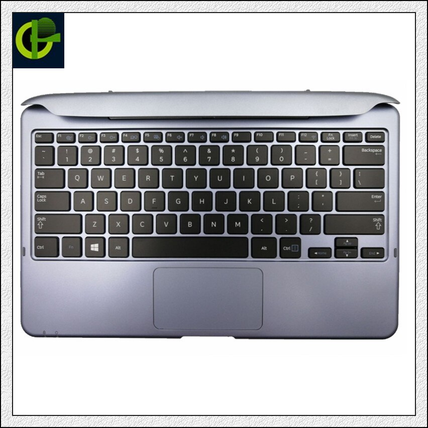 Engelsk tastatur dokkingstasjon til samsung 700t xe700 t 1c xq700 t 1c 500 t 1c 700 t 1c xe500 t 1c xq500 t 1c dekke topp sak utgangspunkt: Blå