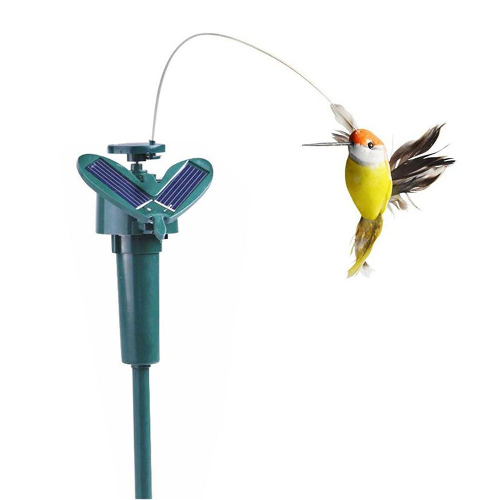 Lustige Solar- Spielzeug Fliegen Flatternde Kolibri Fliegen Angetrieben VöGel Gelegentliche Farbe Für Garten Dekoration