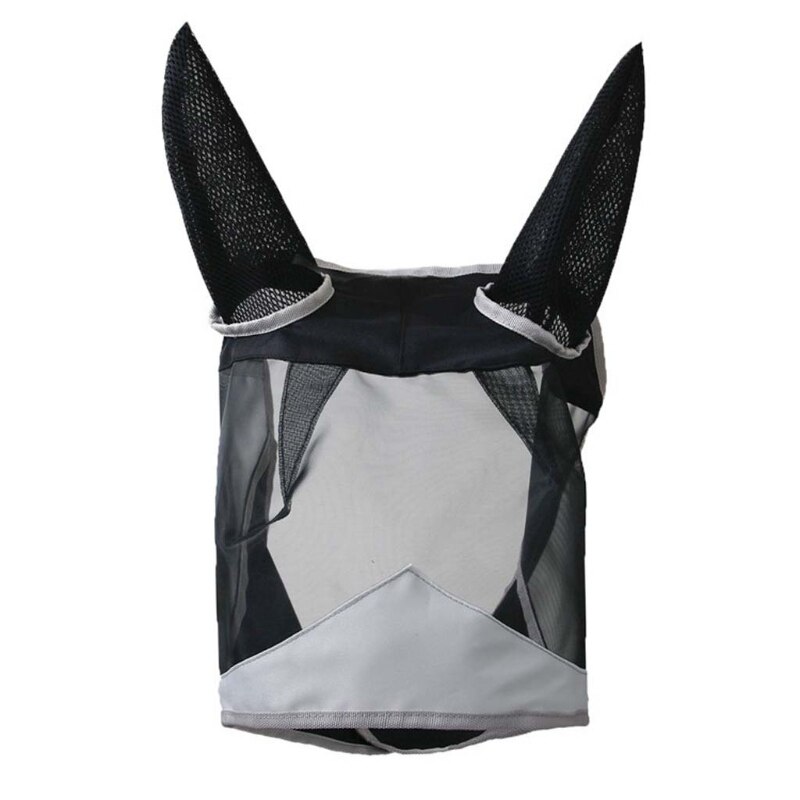 Ademend Mesh Anti-Mug Bescherming Paard Gezicht Masker Met Cover Oren Comfort R9JC: Blauw