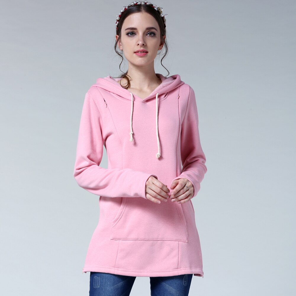 Winter Zwangerschap Moederschap Kleding Verpleging Tops Voor Zwangere Vrouwen Borstvoeding Hoodie Trui Mama Dragen Fleece