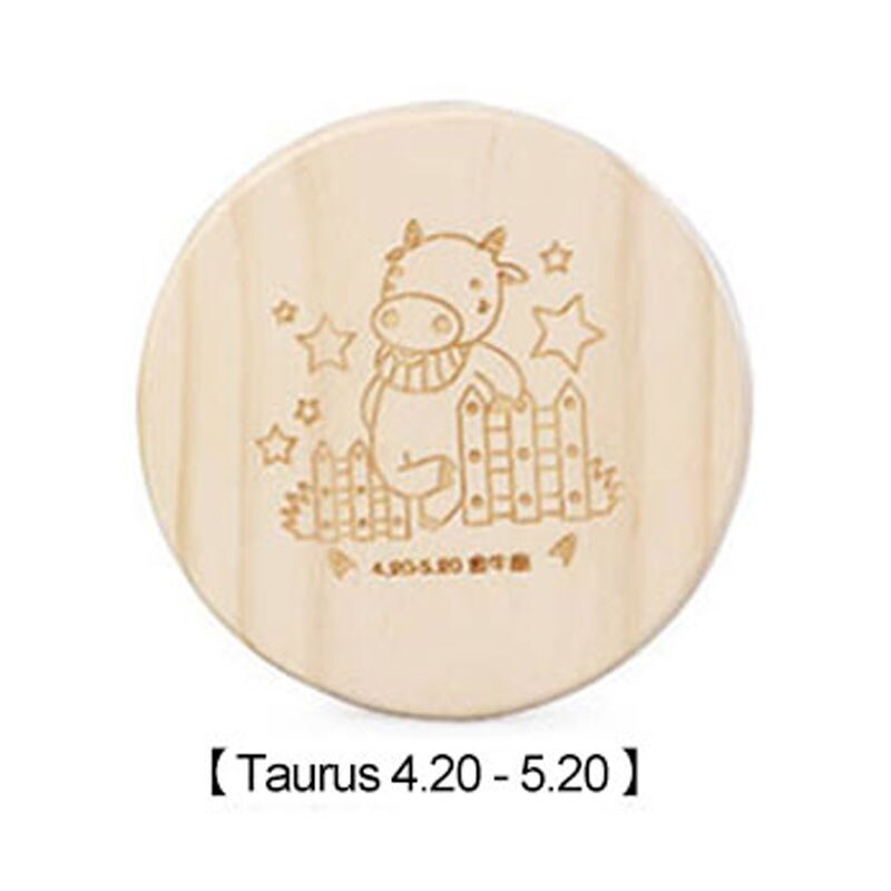 Houten Speelgoed Twaalf Constellatie Bladverliezende Tand Doos Van Leven Collectebus Houten Kunsten En Ambachten: Taurus