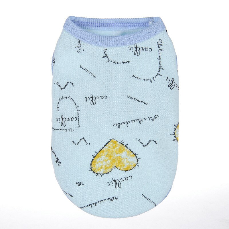 Autumn and Winter Cartoon Pet Clothes Puppy Small Dog Vest Random Models Puppy Cat Pets Clothing Pets Products