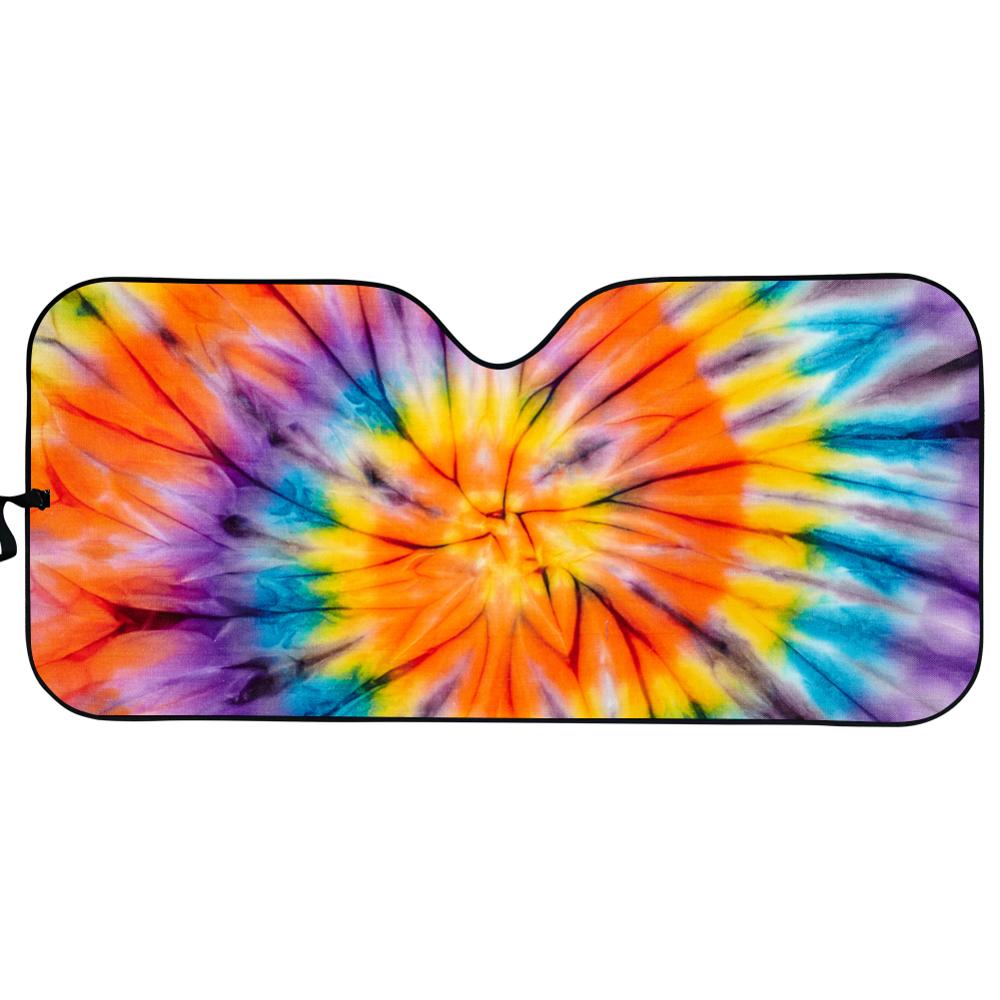 Tie dye bedrukte auto zonnescherm auto voorruit zonnescherm voorruit zonnescherm bescherming tegen de zon: Yy3060hc