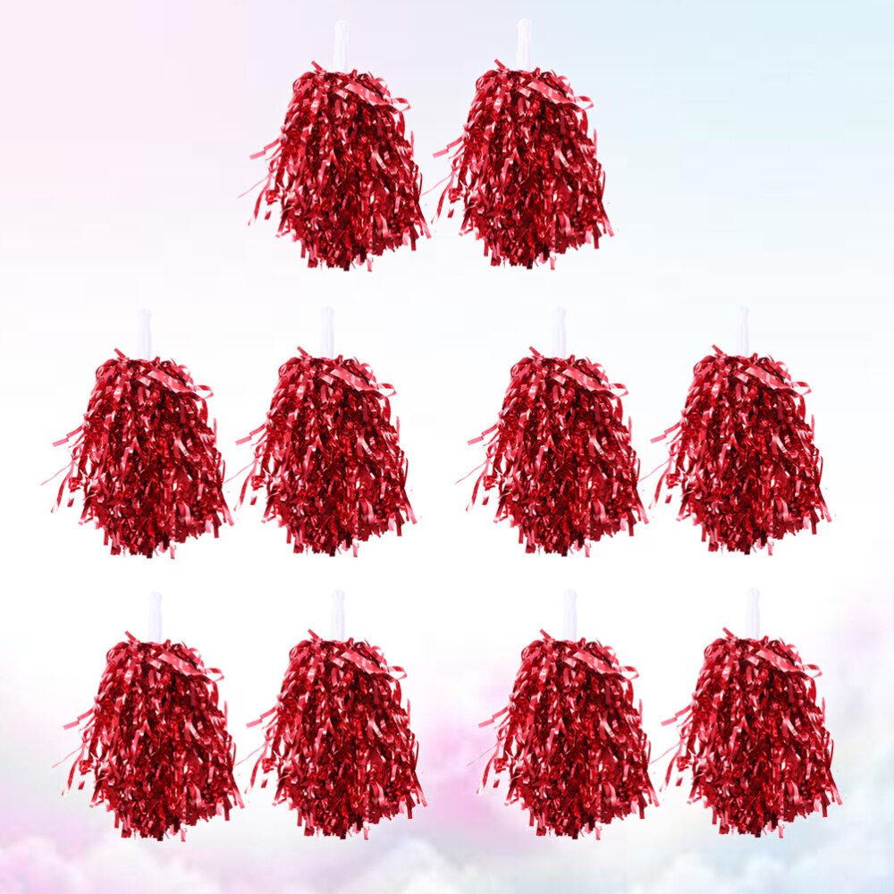 10 Pcs 25G Juichen Ballen Squad Spirited Fun Cheerleading Kit Cheer Poms Cheerleaders Supples Met Handvat Voor Competitio