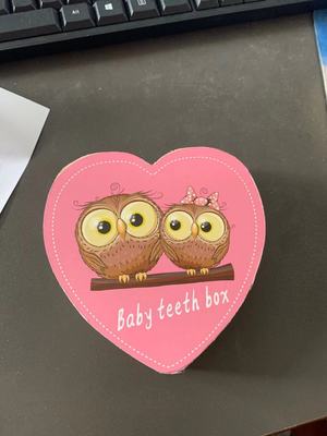 Mini cajas de almacenamiento de dientes para niños, herramientas para guardar recuerdos, caja de dientes de hoja caduca de dibujos animados para bebés: red