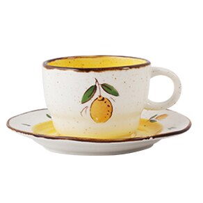 Posliinikupit teekuppisetti kahvikupit lautasella keraamiset teemukit setti, espresso kahvikuppimukit setti: A