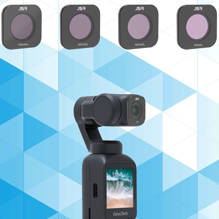 Filtr do FEIYU TECH Pocket MCUV CPL NDPL ND8 ND16 ND32 neutralna gęstość zestaw filtrów obiektywu do FEIYUTECH kamera kardanowa akcesoria: 4in1 NDPL Set
