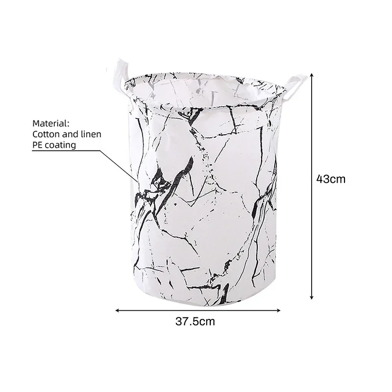 Organizer Canvas Laundry Basket Waterproof Large Capacity Laundry Hamper Dirty Clothes Storage Basket Toy Home Storage Bin 45x35: Clear