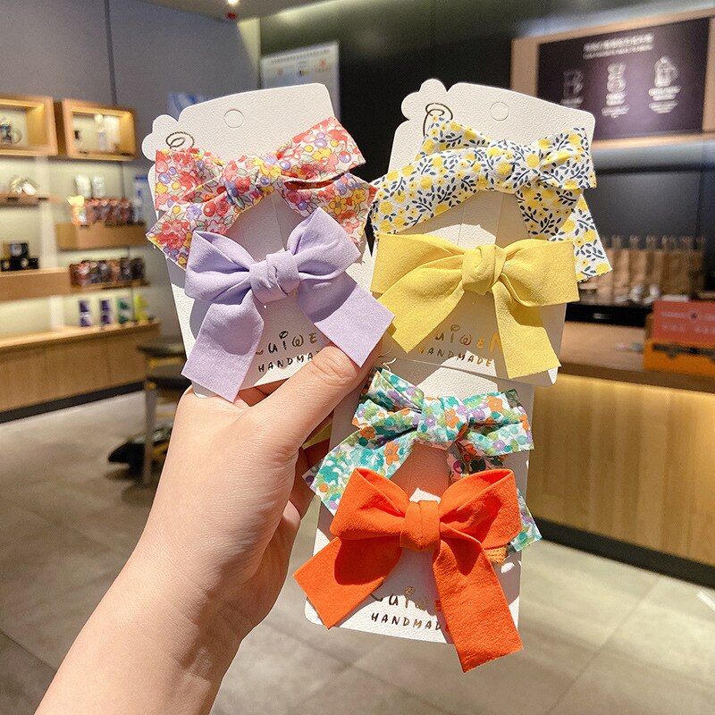 Accessori per capelli per bambini per bambina fiocco floreale forcina per bambini carino principessa fiore Clip
