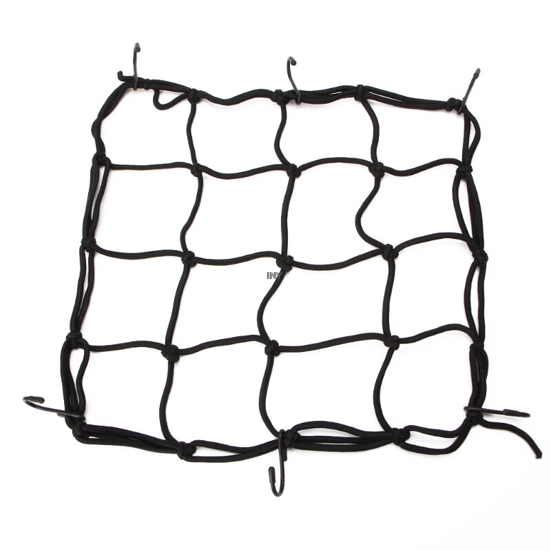 Motorcykel bagage netto cykel 6 kroge holder brændstoftank bagage mesh web styling