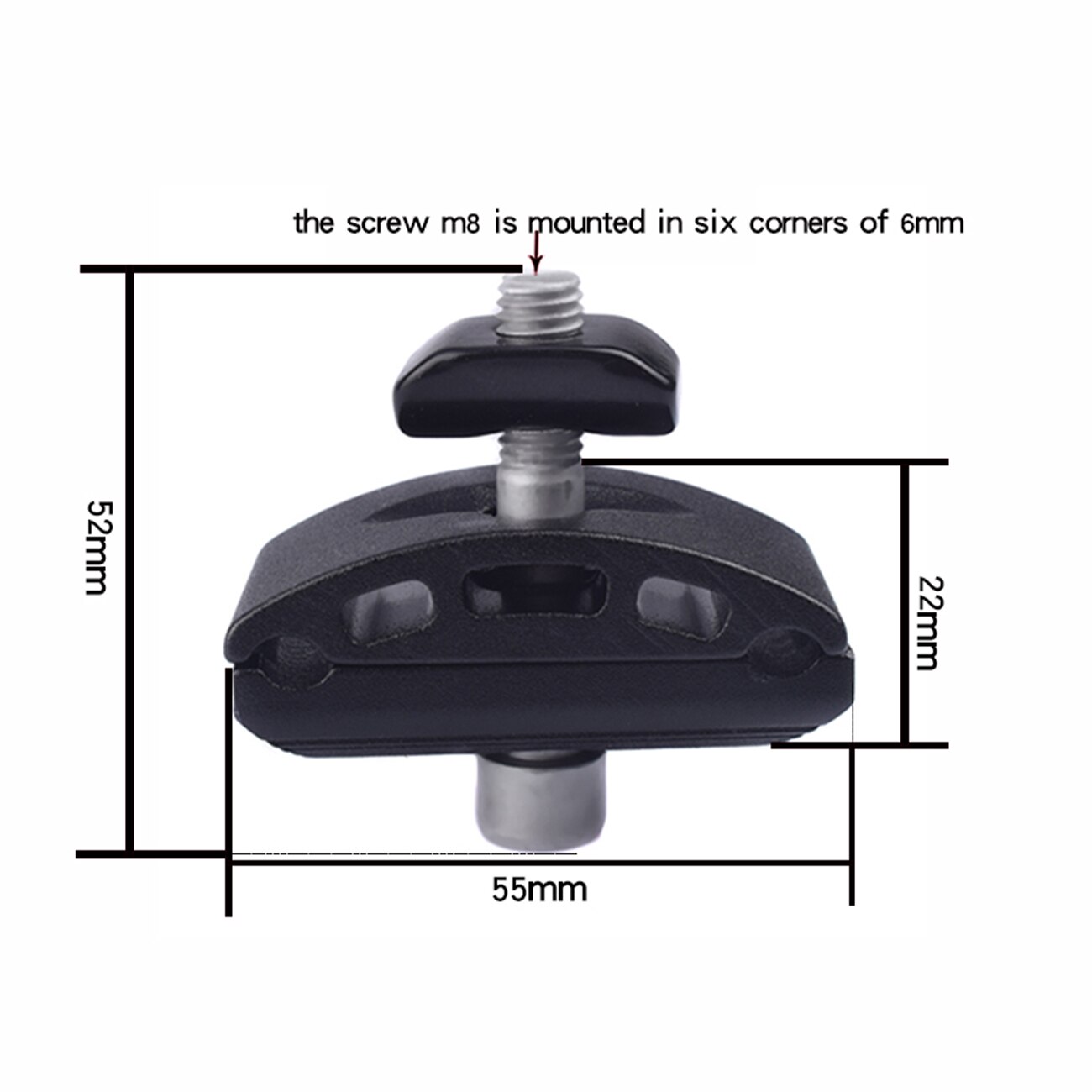 Bike Seat Clamp Bicycle Seatpost Clamp Saddle Clamp Standard Single Rail (Random Color)