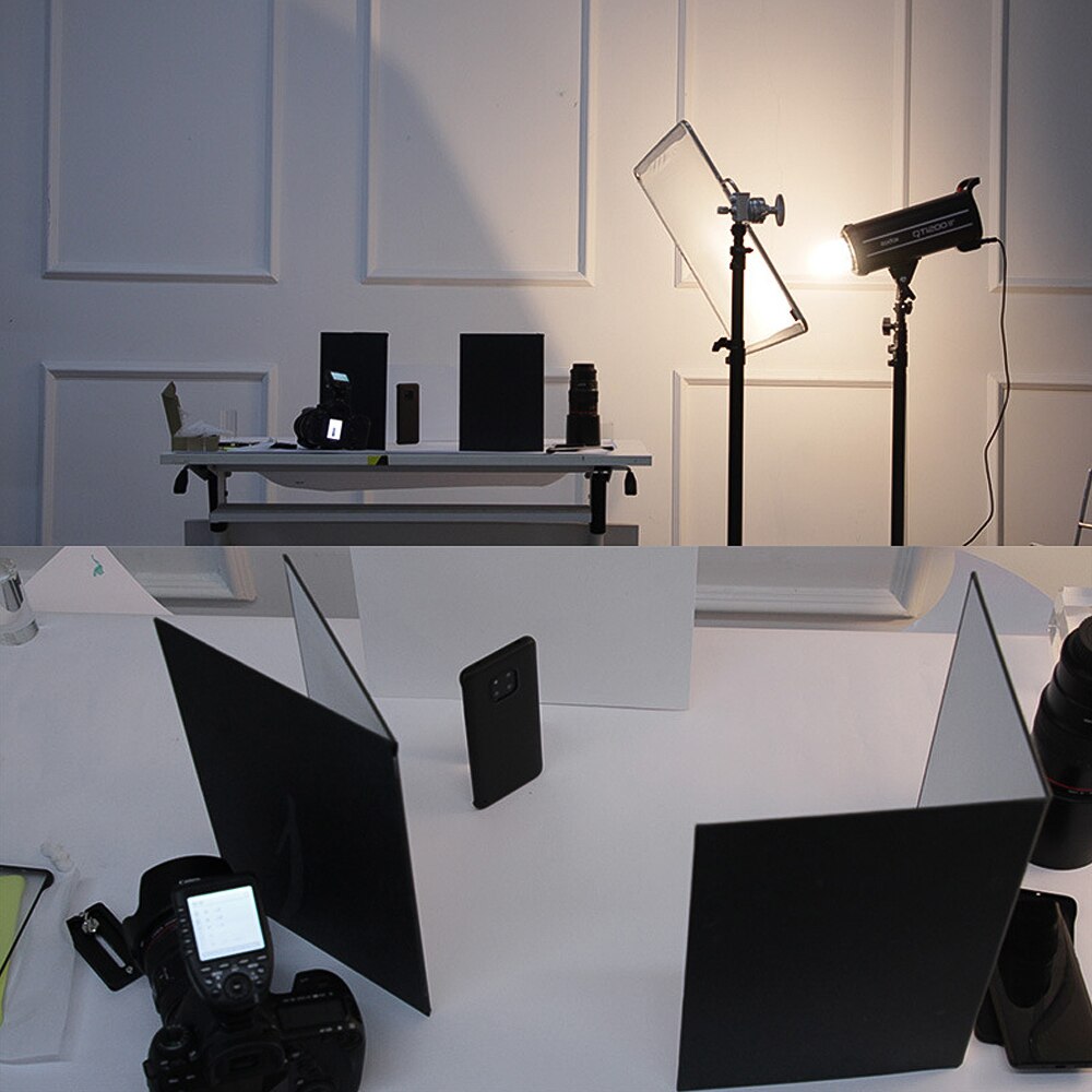 A3 Size Double-sided Thickened Photography Cardboard Paperboard Black White Silver Folding Reflector Reflective Board