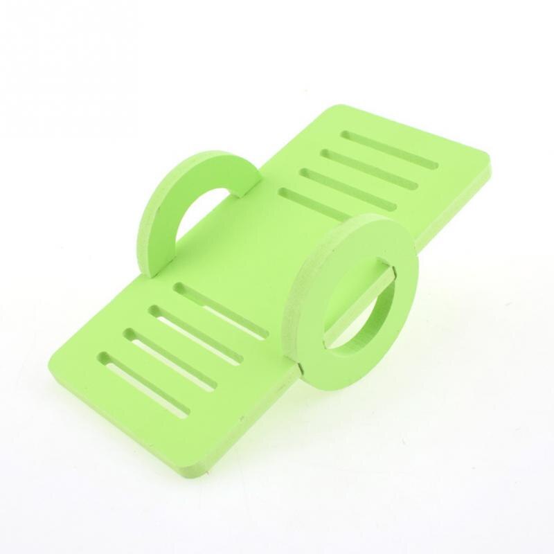 Columpio colgante para hámster, jaula de madera para loro, juguete para hámster, Chinchilla, ratón, accesorios para mascotas, suministros, novedad: Amarillo claro