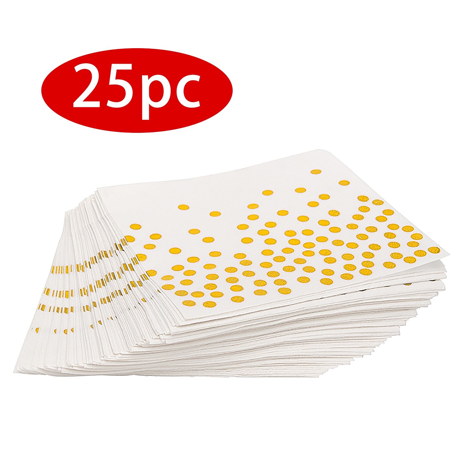 25Pc Wegwerp Papier Servies Huishoudelijke Verzamelen Bronzing Dot Servies Stapelbaar Milieubescherming Papier Cup