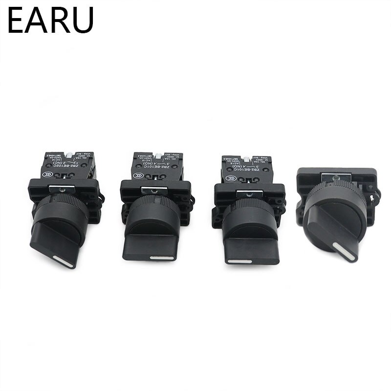 XB2-ED21 XB2-ED25 XB2-ED33 XB2-ED53 2/3 Positie 1NO/1NC 1NO/2NO Vergrendeling Self-Lock Kortstondige Selector Rotary Push knop Schakelaar