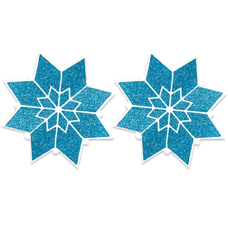 Cache-mamelon à paillettes pour femmes, autocollants de noël, dessin animé, flocons de neige, autocollants pour seins jetables, soutien-gorge adhésif Invisible