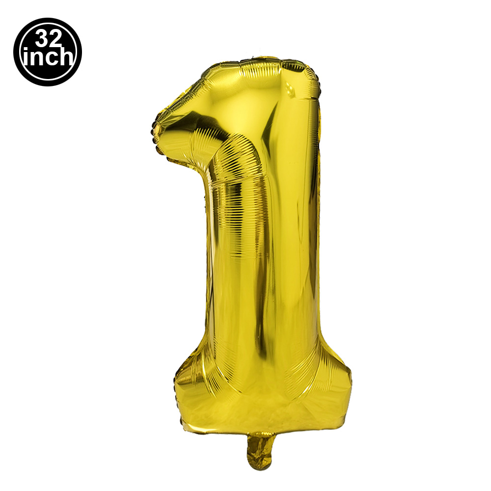 Ballon noir à grands chiffres 32 pouces 0 1 2 3 4 5 6 7 8 9, ballon d'enterrement de vie de jeune fille à chiffres d'anniversaire, décoration de fête Golob