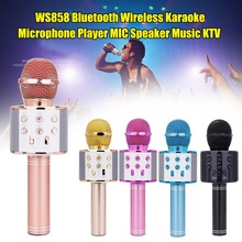 Professionele Bluetooth Draadloze Microfoon Luidspreker Handheld Microfoon Karaoke Mic Muziekspeler Zingen Recorder Ktv Microfoon