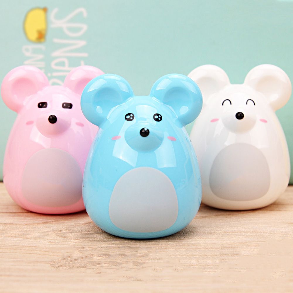 1pc Kawaii Cartoon Mouse Pencil Sharpener Stationery Manual Pen Cutter Tool School Office Sharpener Supplies Kids Praise