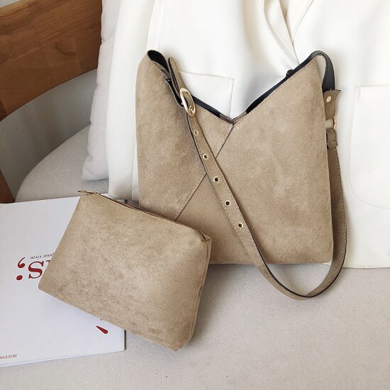 ladies stitching contrast color PU leather bucket bag summer messenger bag ladies shoulder bag female travel handbag: Beige