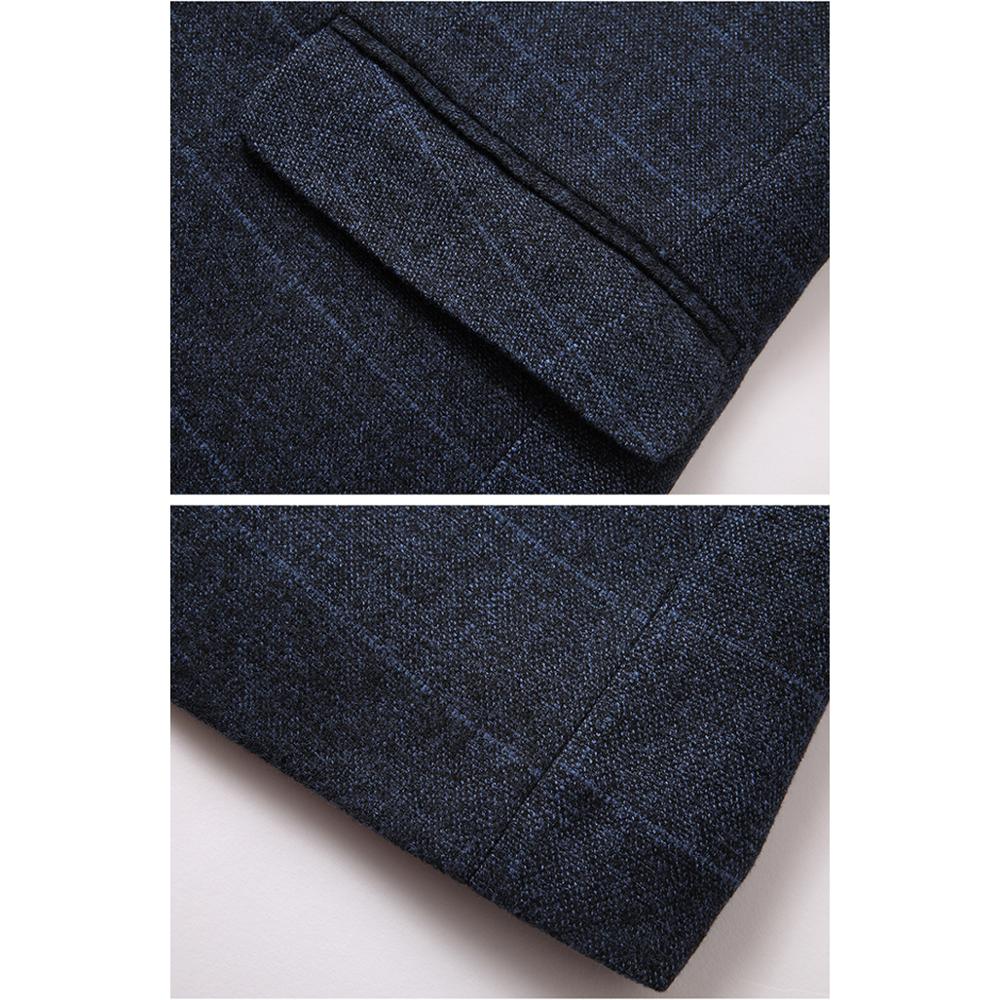 N&b puku takki miesten muodollinen ruudullinen bleiseri miesten takki miesten takit häihin slim fit puku takki miehen mekko bleiseri  xf2