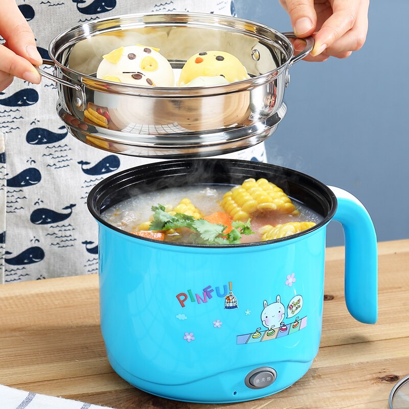 Multifunctional Electric 220V Cooking Pot Non-stick Pot Household Electric Cooking Machine EU/AU/UK Frying Pot