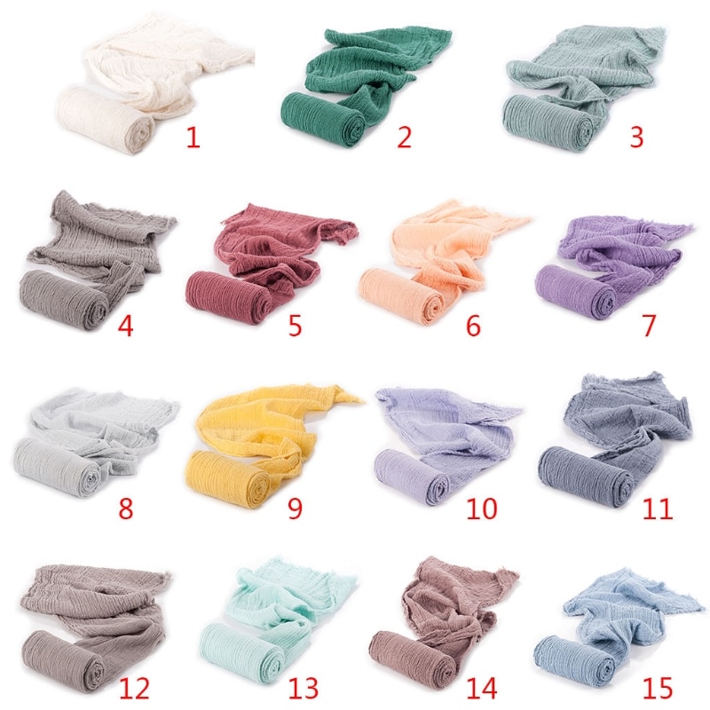 Newborn Photo Shoot Elastic Wrap Blanket Girl Boy Cotton Rug Photography Props