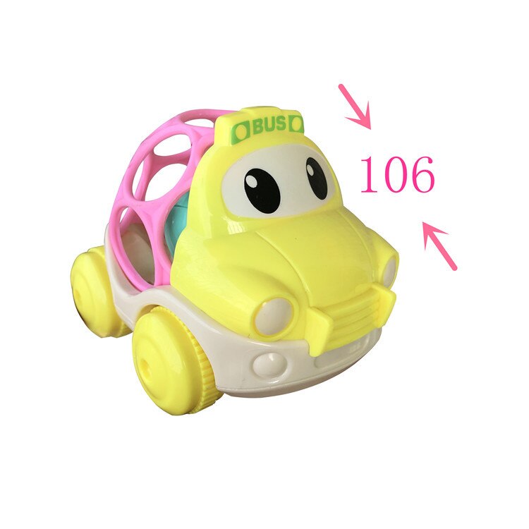 Grzechotki dla dzieci miękkie ząbkowanie grzechotka inteligencja chwytanie gumy plastikowe ręcznie wstrząsnąć dzwon 0-24 miesięcy zabawki dla niemowląt