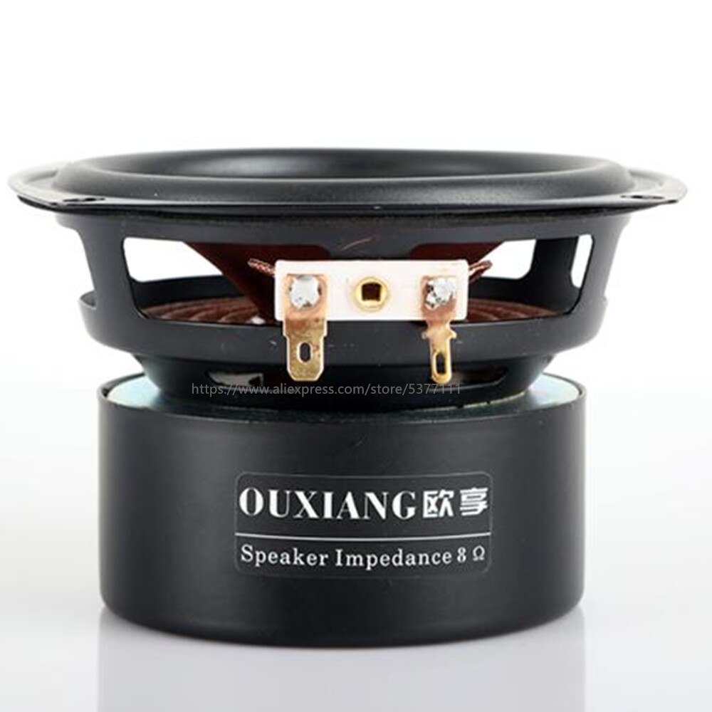 2 Stks/partij 4 Inch Full Range Monitor Bullet Speaker Hifi Woofer Tweeter Met Aluminium 2 Layer Kapton Kegel