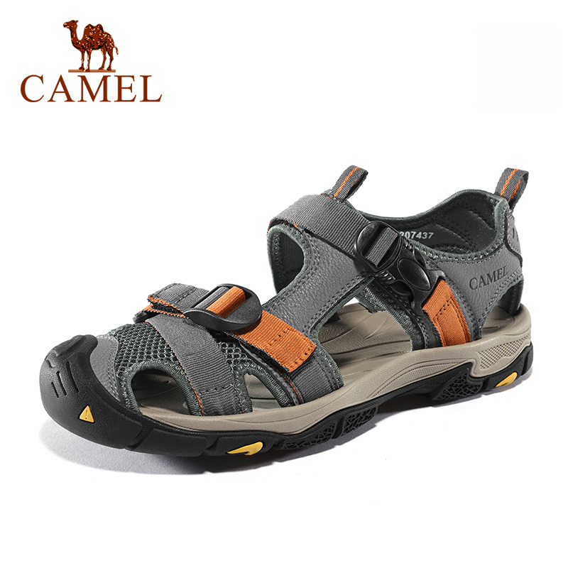 CAMEL Sandals for Men Outdoor Hiking Sport Comfortable Leisure Walking Casual Men Sandals Beach Male Shoe Spring Summer
