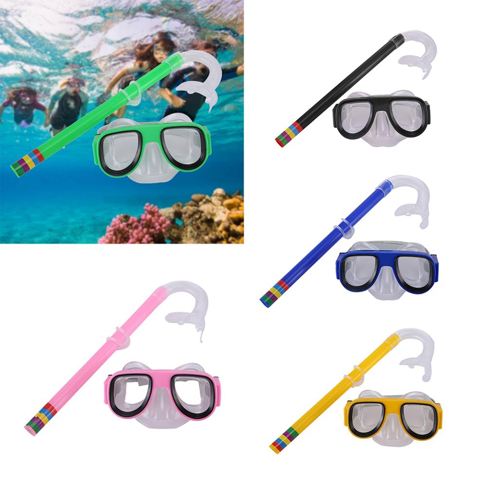 Dykkermaske dykkermaske undervands snorkelmaske kvinder mænd børn svømning snorkel dykkerudstyr beskyttelsesbriller & amp; snorkel sæt