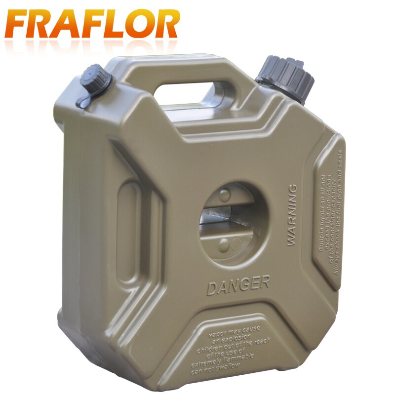 5L Liter Gas Kanister Kraftstoff Panzer Jerry Dosen Grün Kunststoff Gas Diesel- Benzin Öl Container Benzin Montieren Auto Motorrad Kanister