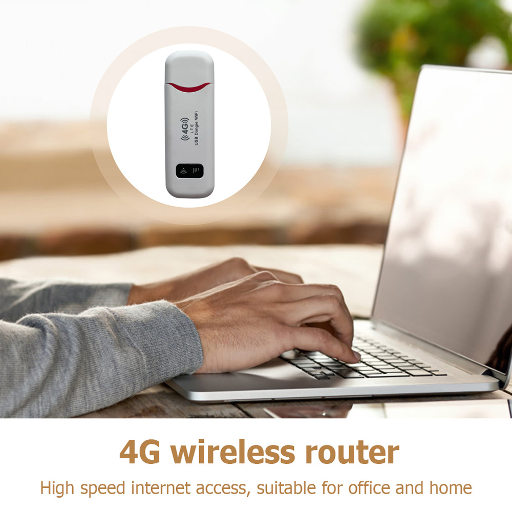 4G LTE USB Modem Dongle - 150Mbps WiFi Hotspot Router - Mobilt SIM Kort Netværkskort