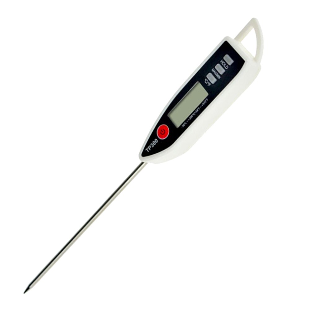 Electronic Thermometer Timer Food Meat Temperature Meter Gauge with Probe BBQ Thermometer Kitchen Temperature Measuring Tool: A