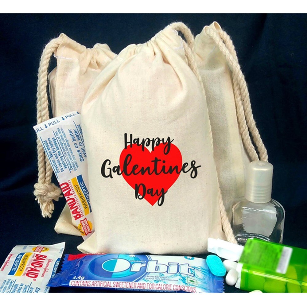 Party favor bags Galen-tines day bags Girls party on feb 13 Slumber party bags Bachelorette party kit bag hen party bags