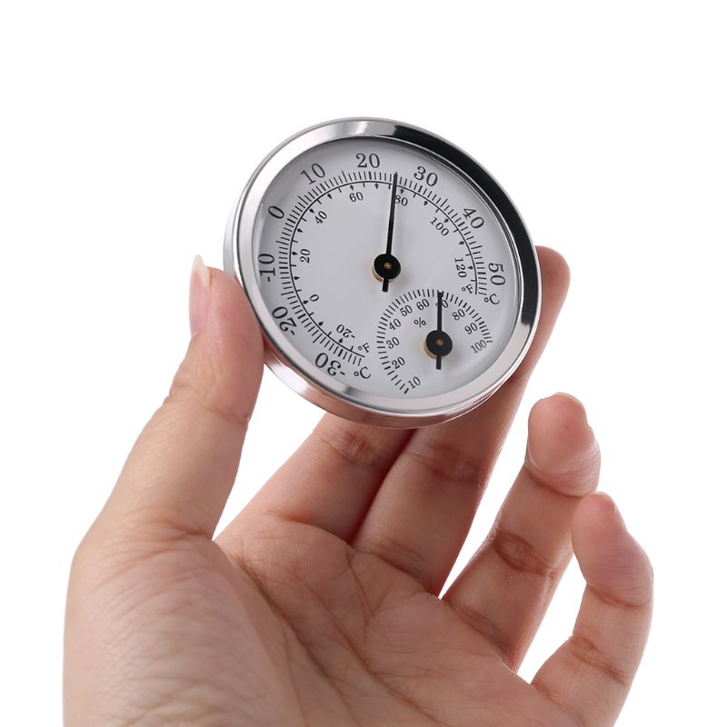 Wall Mounted Temperature Humidity Meter Thermometer & Hygrometer For Sauna Room Household