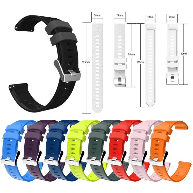 Vervanging Watch Band Sport Siliconen Armband Strap Band Voor Garmin Vivoactive 3 / Forerunner 245 Smart Horlogeband Accessoires