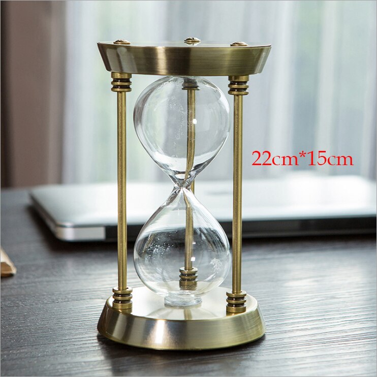 Self-installed sand homemade hourglass empty bottle timer birthday wedding decoration home Glass Hourglass: C