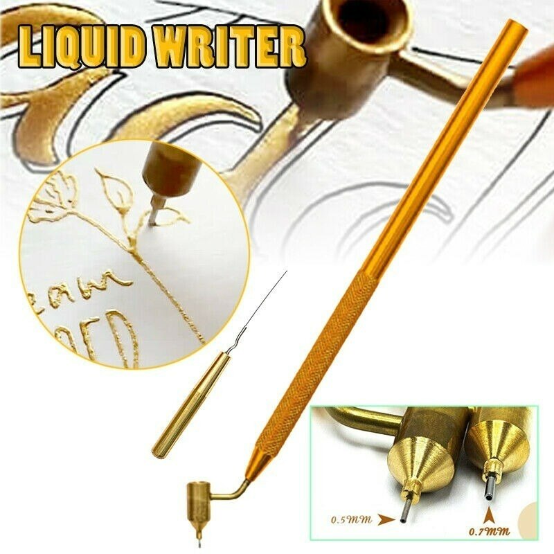 Detailing Fine Line Fluid Writer Paint Applicator Pen Slanting Precision Ruling Pen for Rock Chips and Scratch Repair Touch Up