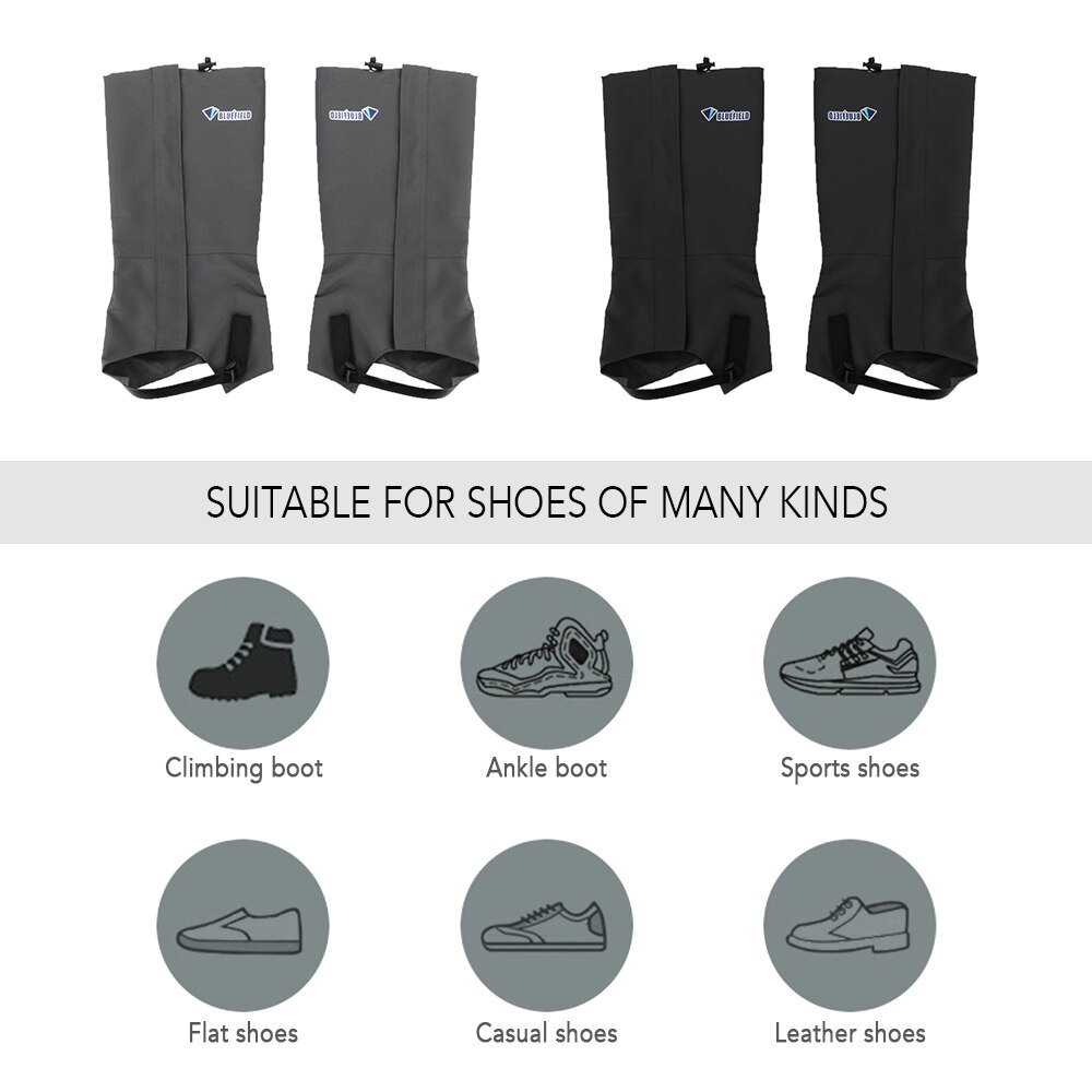 Outdoor Snow Kneepad Skiing Gaiters Hiking Climbing Leg Protection Guard Snow Boot Shoes Gaiters High Snow Leg Cover