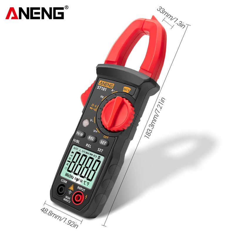 ST181 Smart Digital Clamp Meter High-precision Multimeter 400A AC/DC Clamp Meter Digital Display Backlight Clamp Meter