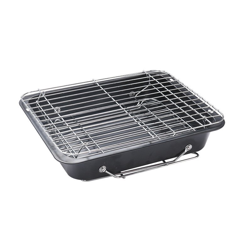 Portable Metal Barbecue Charcoal Grill with Nets Kitchen BBQ Accessories Yard Outdoor Cooking Tools Utensils