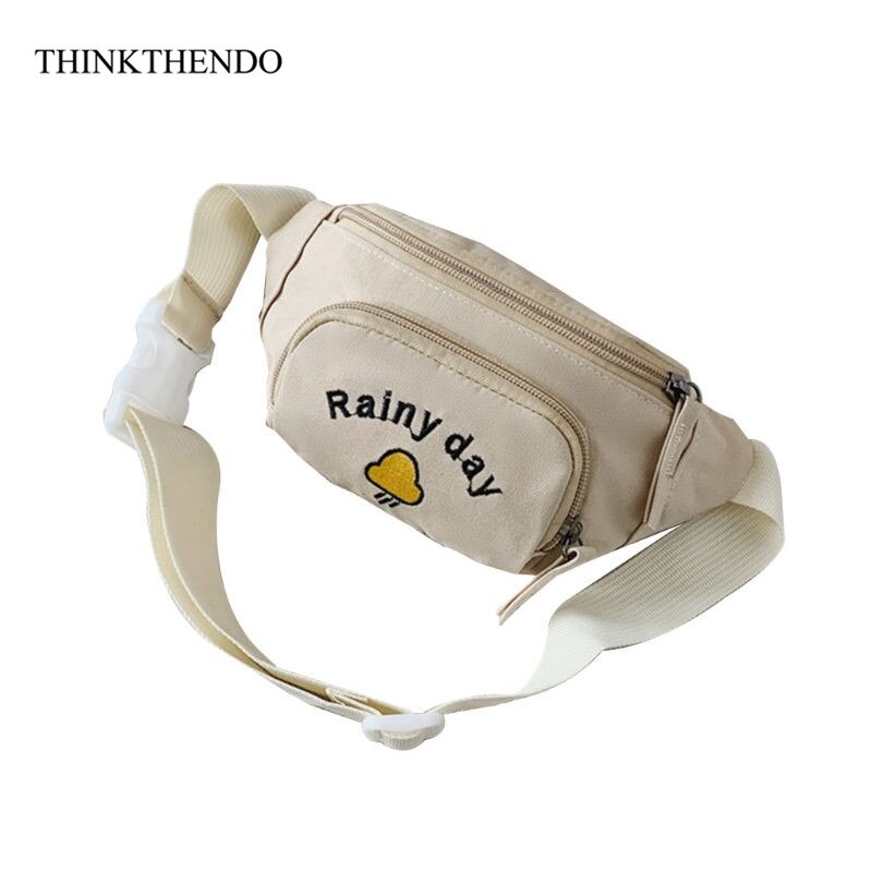 Saco de cintura portátil fanny pacote bolsa esporte cinto quadril peito crossbody bolsa ombro para crianças: Cáqui
