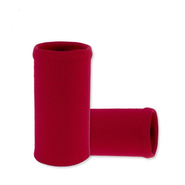 Håndleds svedbånd  in 9 forskellige farver, lavet af højelastisk meterial behagelig trykbeskyttelse, atletiske armbåndsarmbånd: Rød