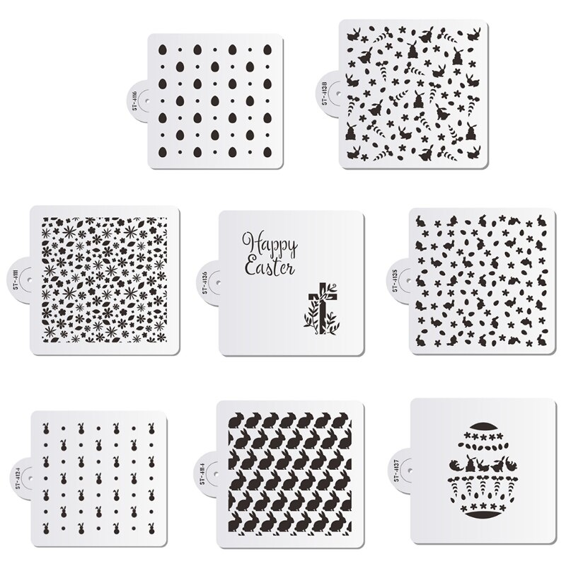 Plantillas reutilizables para decorar pasteles, molde de decoración, H3CC