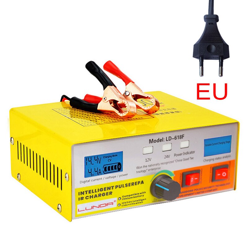 6-400AH 20A Lead Acid Lithium iRon car Battery Charger for 12V 24V Car Motorcycle Truck Auto Motor Power Charging