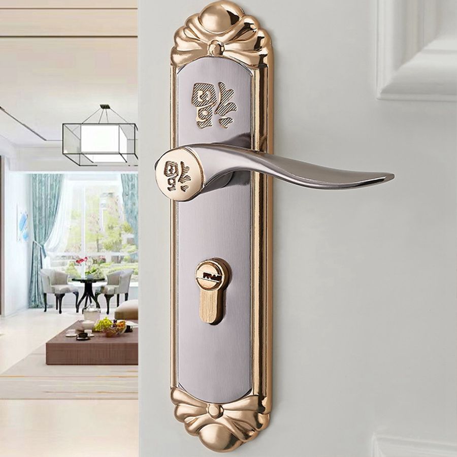 European Durable Indoor Handle Door Lock Cylinder With Keys