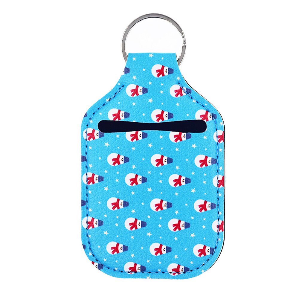 1Pcs Travel Neoprene Sanitizer Bottle Holder Bags with Keychain Hand Soap Bottle Holder Cover Reusable for 30ml Bottles: 9